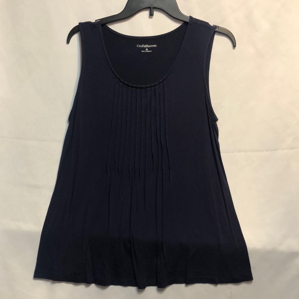 Croft & Barrow Dark Blue Tank, Size M